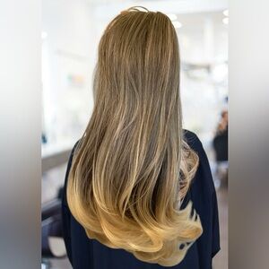 Blonde Ombré Ponytail Synthetic